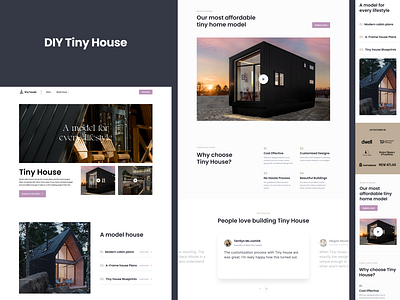 Tiny House: web design branding product design ui visual identity web design