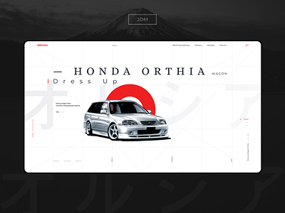 Honda Orthia — [Project]* car car club concept design honda interface interface design layouts typogaphy ui ui ux ui ux design ui ux user web