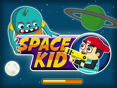 Space Kid game art game screen games