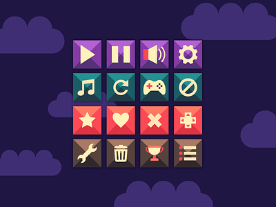 Game Buttons game art game assets game buttons