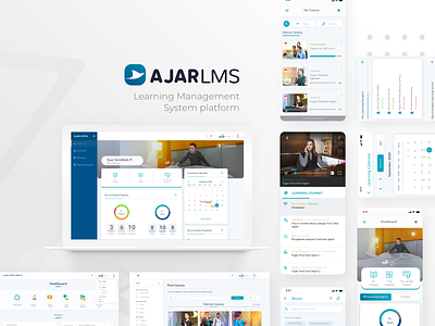 AJAR LMS - Learning Management System blended learning classy course dashboard elegant hospitality hotel hybrid hybrid learning learnig lms oldschool ounline course player uidesign virtual training webdesign