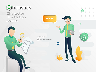 Holistics Character Design - 2019 analysts branding character character design design illustration ui design uiux vector