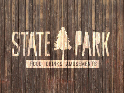 State Park bar brand cambridge diorama logo restaurant website