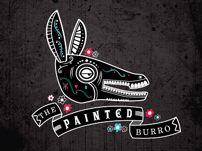 The Painted Burro branding logo menus restaurant