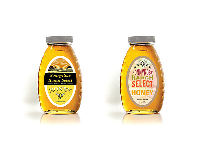 Label design for honey product. honey jar label design packaging product mockup