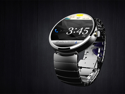 Android Wear Watch Face mockup product mockup smartwatch ui