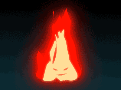 Fire 2022 after effects aftereffects animated animatedgif animation anime character characterdesign fire game gif illustration motion graphics