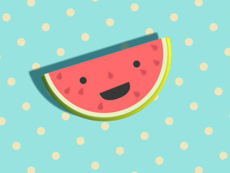 Summer Time after effects aftereffects animatedgif animation character design gif melon motion graphics summer summertime sun time watermelon