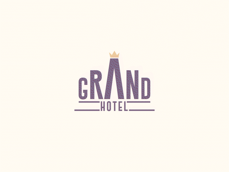 Grand Hotel after effects aftereffects animatedgif animation design gif graphic design hotel logo logodesign motion graphics