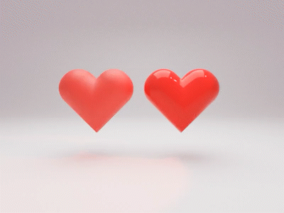 Heart icons 3d animation blender heart icon motion graphics