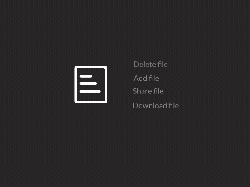 File operations with micro-animations animation continuous file file operations flinto icon interaction design micro interaction microanimation minimalism sketch ui ux