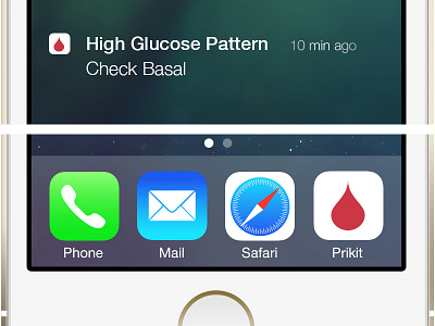 Prikit iOS7 Update app apple branding design diabetes ios7 iphone 5s ui