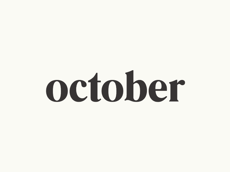 October Logotype