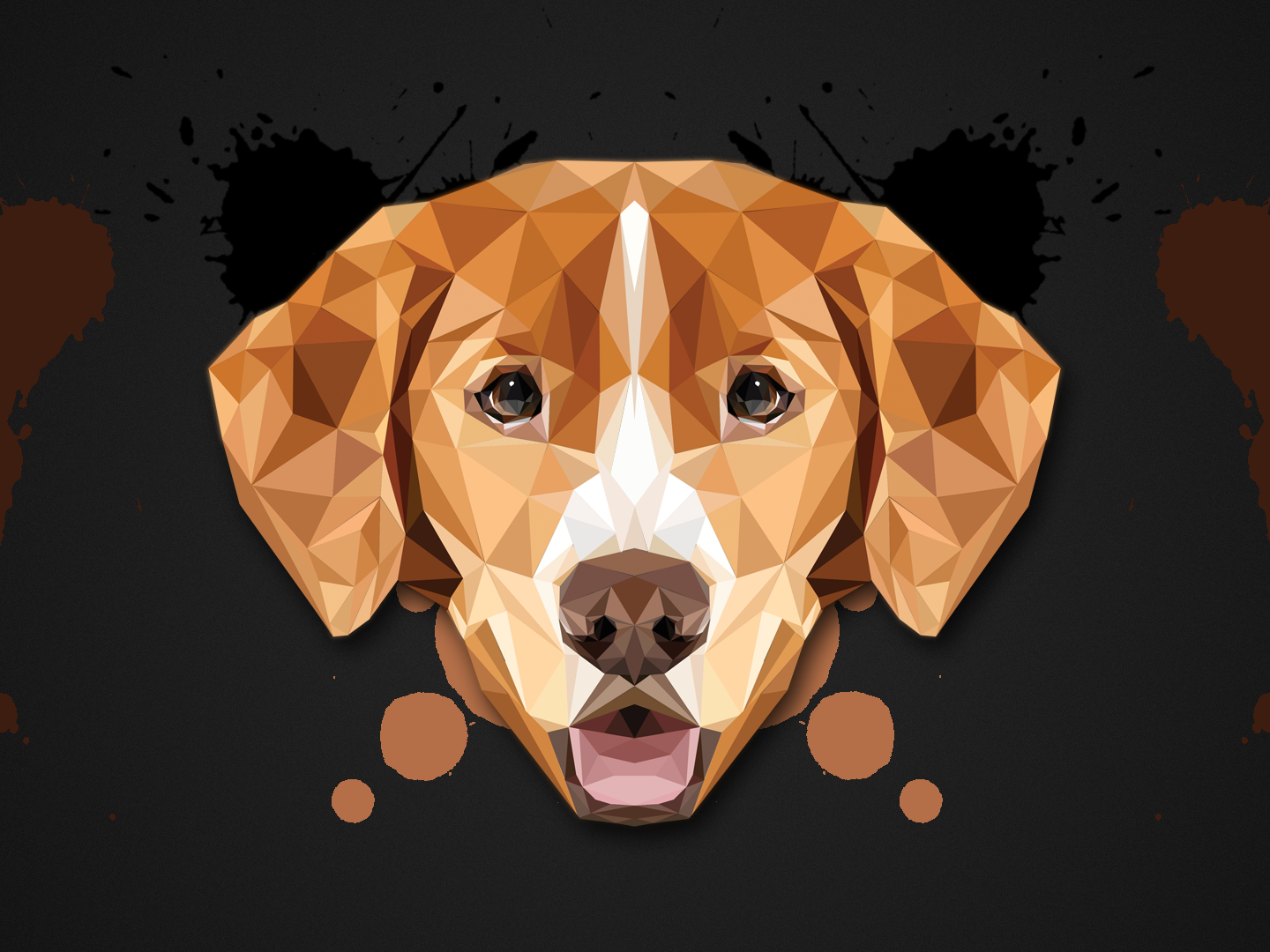 Polygon Dog by Dávid Uhrin on Dribbble