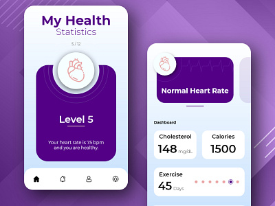 Health app UI mobile app design mobile ui ui ui ux ux