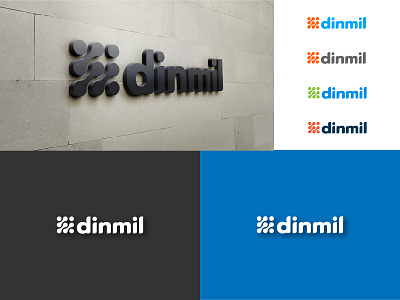 dinmil logo brand branding dinmil logo logo design