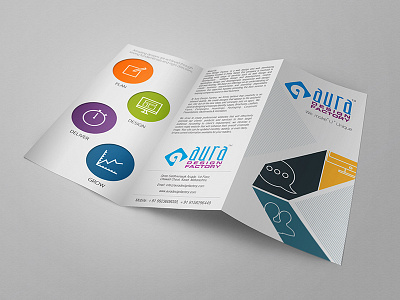 Aura Brochure brochure flyer leaflet tri fold tri fold