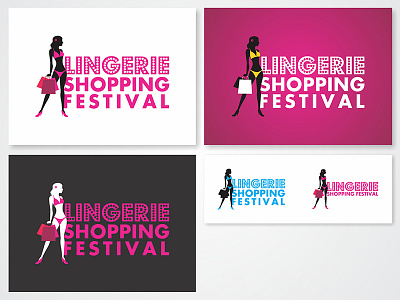 Lingerie Shopping Festival brand festival identity lingerie logo