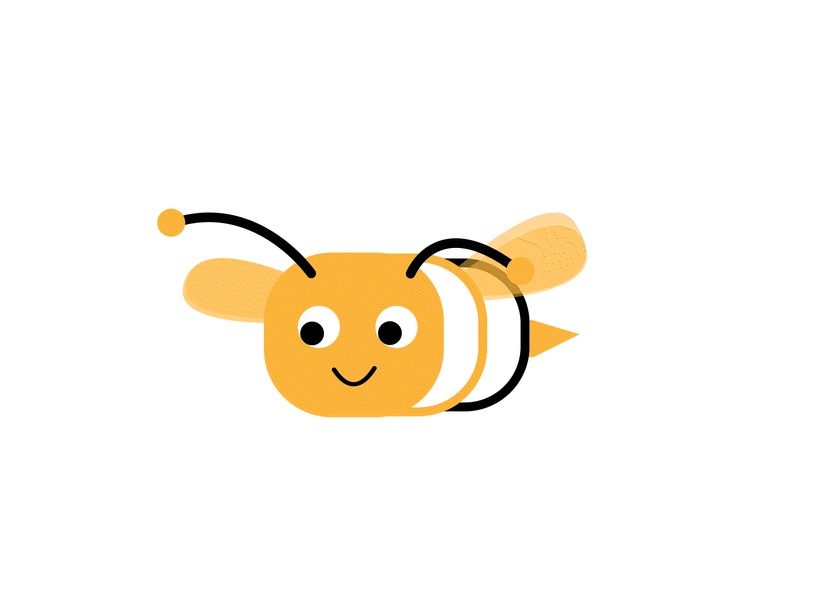 Cute Bee 2d animation animated gif bee cute honey