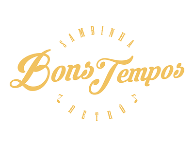 Bons Tempos - Samba Retrô branding design lettering logo minimal retro samba type