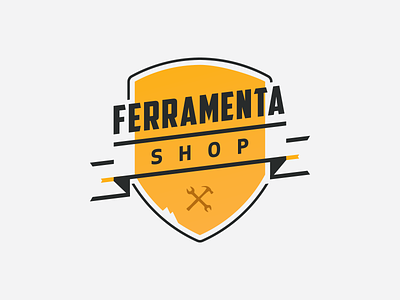 Ferramenta Shop branding design lettering logo type