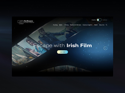 Screen Ireland color dark design desktop film graphic design irish simple ui
