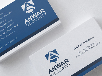 Logo and business cards Anwar Security branding businesscards cards corporateidentity creative design graphicdesign logo logos security