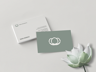 Identity Design for Maria Massagista branding business card graphic design