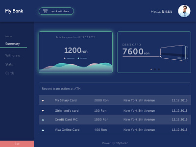 New ATM Screen Design atm screen design financial app mybank