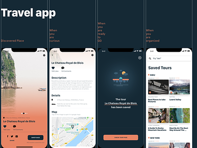 Travel App design mobile travel ui