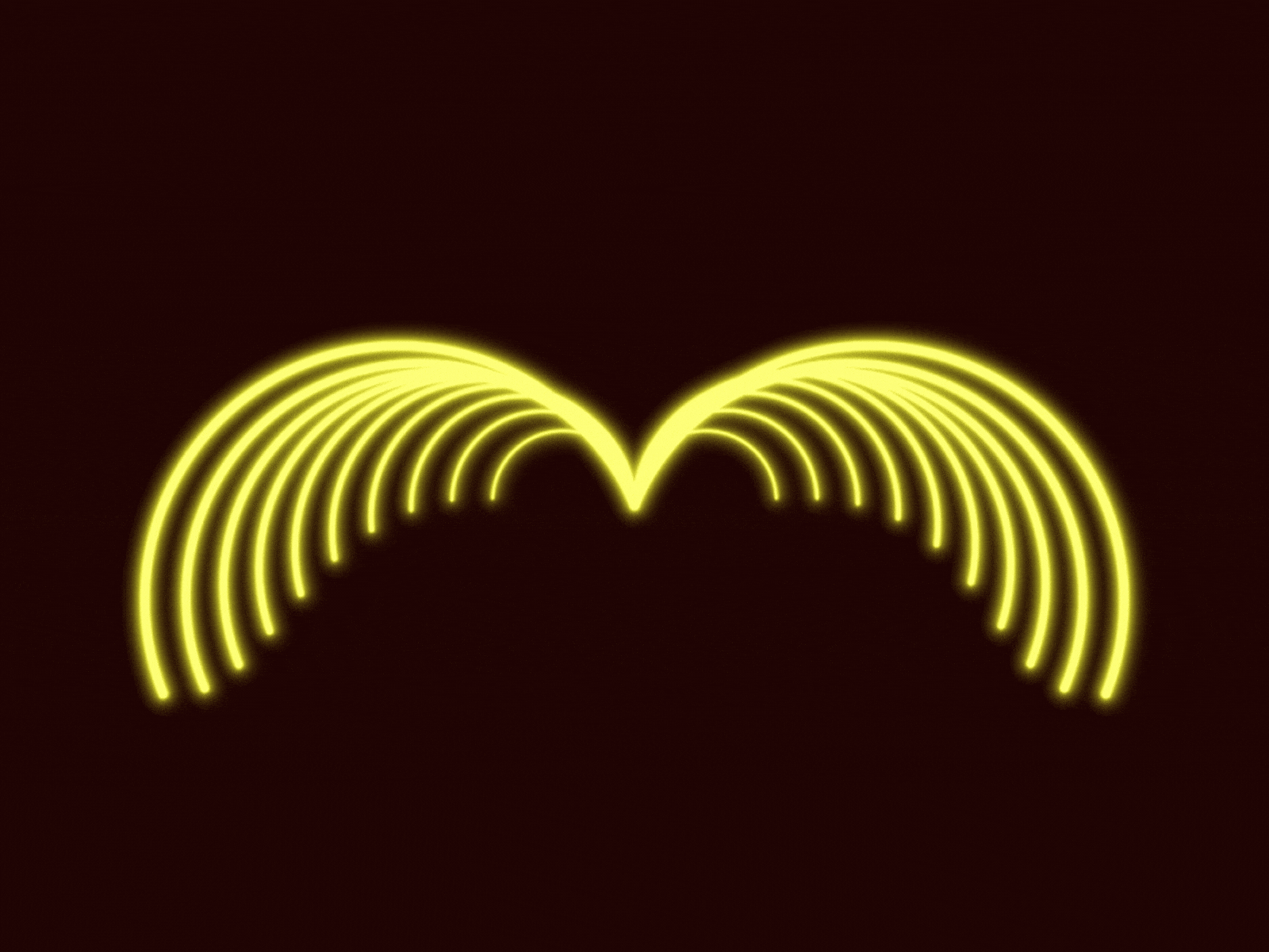 Wings of 180 degrees (My first NFT) branding lines neon semicircles