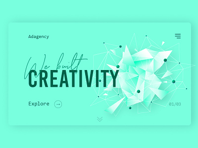 Ad Agency Website Design animation minimal type typography ui ux vector web website websites