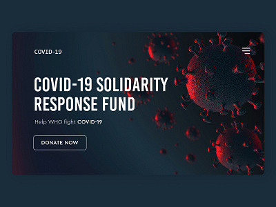 COVID-19 Funding Website branding coronavirus covid 19 design donation funding fundraising minimal ui ux web websites