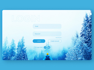 Login Page Design adventure app branding design login logo minimal mountain signin signup snow travel ui ux web website websites