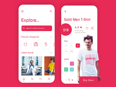 Clothing App Interface