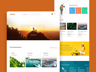 Travel Website Design