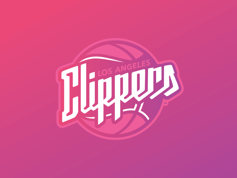 Hello Dribbble! Clippers Logo basketball creative hello dribbble la clippers lettering logo design love nba typography