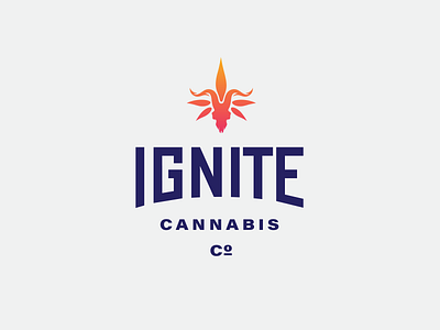 Ignite Cannabis Co Logo branding cannabis creative design identity ignite logo love
