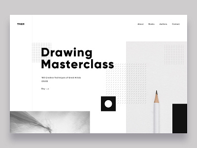 Exploration / Daily UI abstract art black concept dailyui design landing page landingpage minimalism minimalistic monochrome white