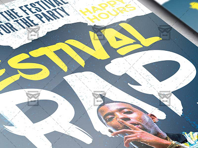 Rap Festival Template - Flyer PSD + Instagram Ready Size