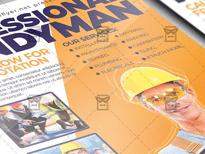 Professional Handyman - Flyer PSD Template