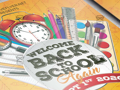 Back to School Again - Flyer PSD Template school night