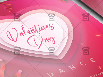 Valentines Day Dance - Flyer PSD Template celebration of love love party love party flyer romantic flyer speed date speed dating valentine flyer valentines day valentines day celebration valentines party