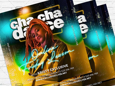 Cha Cha Dance - Flyer PSD Template