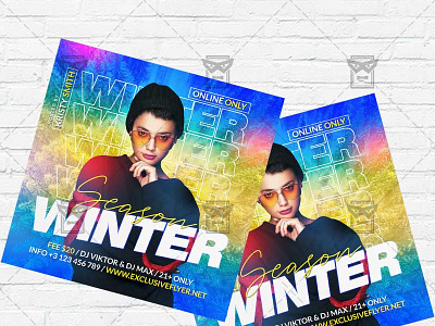 Winter Season - Flyer PSD Template cold night cold weather winter winter bash flyer winter battle winter camp flyer winter dj party winter flyer winter kids flyer winter season