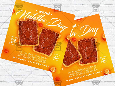 World Nutella Day - Flyer PSD Template