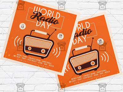 Radio Day - Flyer PSD Template