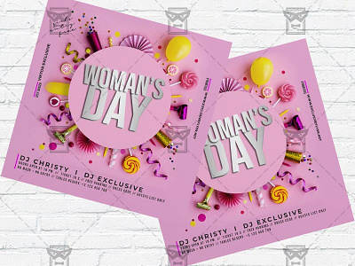 Woman International Day- Flyer PSD Template 8 march 8 march celebration 8 march flyer girls night out instagram flyer design international womans day ladies party womans day celebration womans day flyer womans day flyer psd