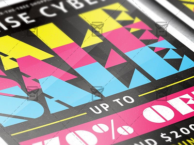 Cyber Sale – Community A5 Flyer Template 50 sale big sale black friday cyber monday cyber monday discounts cyber monday sale friday sale grand sale seasonal sale