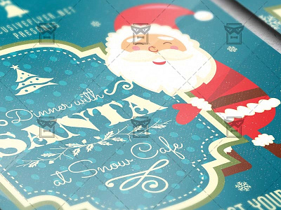 Dinner with Santa – Seasonal A5 Flyer Template